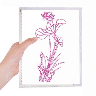 Imagem de Caderno de flores de lótus Leaf com folhas soltas e diário recarregável