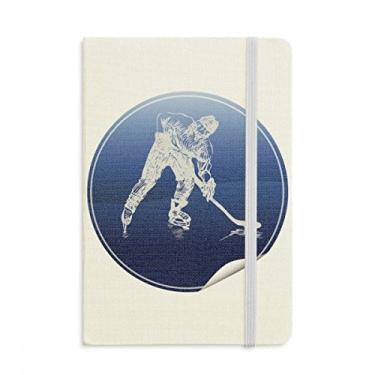 Imagem de Caderno de aquarela para esportes de inverno, patinação e hóquei no gelo, capa dura oficial, diário clássico