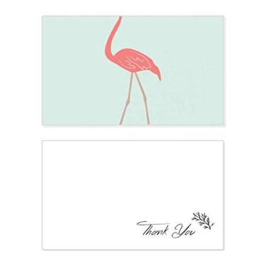Imagem de Walking Flamingo padrão cartão de agradecimento aniversário aniversário comemoração casamento agradecimento