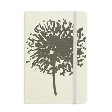 Imagem de Caderno de flores de dente-de-leão oficial de tecido capa dura para diário clássico