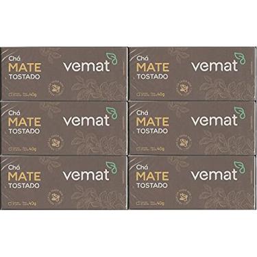 Imagem de Cha Mate Tostado Natural 25 Saches 40G Vemat 6 caixas