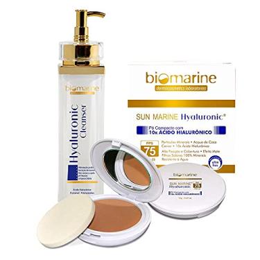 Imagem de Biomarine Sun Marine Hyaluronic FPS 75 Bege - Pó Compacto 12g