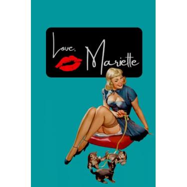 Imagem de Women’s Daily Planner ‘Love, Mariette’ Notebook/Journal (40s, 50s, retro) 200 pages: Beautiful Colorful Pinup Cover Notebook For Taking Notes And Journaling 6x9