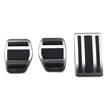 Imagem de LAYGU Aço inoxidável carro pedal tampa pad, para Peugeot 508 Citroen C5 C6 2012-2014 AT MT Car Styling Acessórios