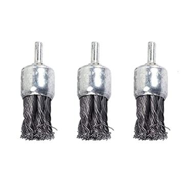 Imagem de ZAANHA 3 pcs aço giratório conjunto de fio de fio plana escova de copo de disco remoção de disco polimento para broca ângulo moedor gadget ferramenta rotativa