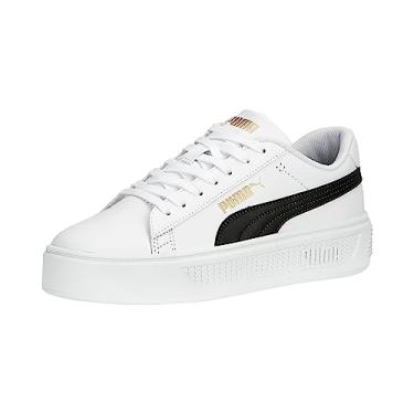 Imagem de PUMA Tênis feminino Smash Platform V3, Puma Branco puma preto dourado, 39