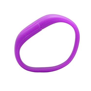Imagem de Pulseiras roxas de 32 GB USB Flash Drive USB Memory Stick Pen Drive Pen Drive USB Flash Disk U Disk Thumb Drive