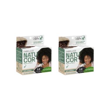 Imagem de Coloraçao Natucor 2.8 Preto Tabaco-Kit C/2Un