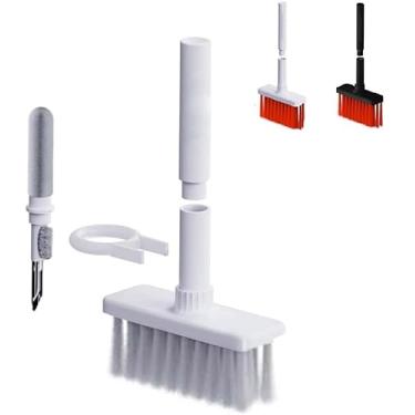 Imagem de Kit Escova De Limpeza Multifuncional 5 em 1Para Teclado Gamer Teclado Comum Fones de Ouvido Caixa Do Fone De Ouvido Cores Sortidas