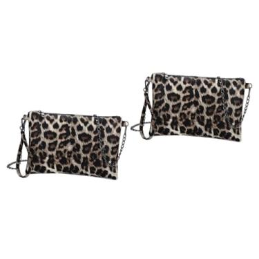 Imagem de PRETYZOOM 2 Unidades bolsa de ombro leopardo apresenta tendência pulseira de punho bolsa de corrente feminina bolsa feminina bolsas femininas Bolsas de ombro bolsa pequena Senhorita