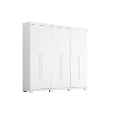 Imagem de Guarda Roupa Casal Nubia 6Pts 4Gavs-ACP Branco