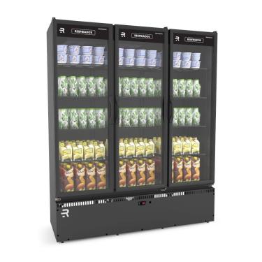Imagem de Auto Serviço Vanguard Resfriados 3 Portas Preto/Preto ASVR3P 220V - Refrimate