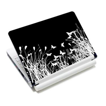 Imagem de Laptop Skin Shop 15 39.6 cm Laptop Notebook Skin Adesivo Arte Decalque para 33.8 cm 35.6 cm 39.6 cm 40.6 cm HP Dell (2 almofadas de pulso gratuitas incluídas) Outros 25-1 (flores pretas e brancas)