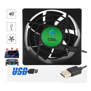 Imagem de Ventoinha Fan Usb Cooler 80mm 2000rpm Resfriador Tv Receptor