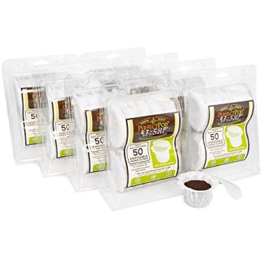 Imagem de Filtros de café de papel com tampa patenteada Perfect Pod EZ-Cup para cafeteiras de dose única e K-Cups, compatível com Keurig (PARENT), Branco, (400 Filters), 8