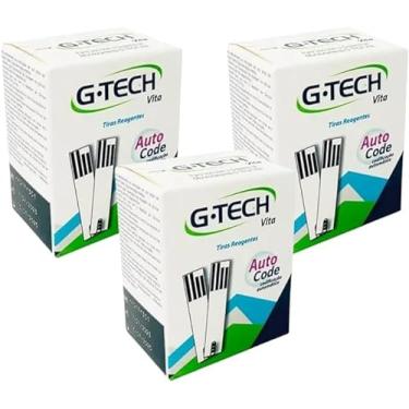 Imagem de Kit 150 Tiras Reagentes Medir Glicose Glicemia Fitas Gtech