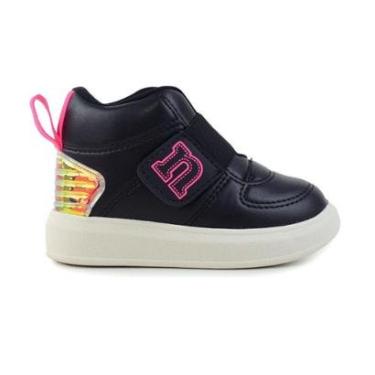 Imagem de Bota Infantil Feminina Novopé Holografica Preta - 9800     1-Feminino