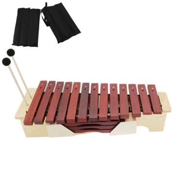 Imagem de Orff percussão 13 amp estilo variação baixo do ensino médio mogno xilofone percussão sala de aula de música(High pitch)