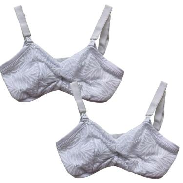 Imagem de Kit 2 Sutiãs Amamentação Soutien Amamentar Alças Reforçadas