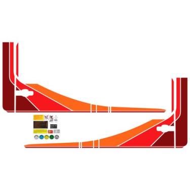 Imagem de Faixa Caminhão Adesivo MB 1113 1114 Padrão 1987 Vermelho - SPORTINOX