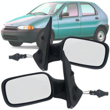 Imagem de Par Kit Retrovisor Lateral Fiat Palio Weekend Siena 96 97 98 99 2000 d