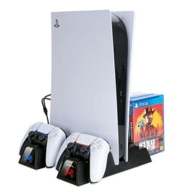 Imagem de Cooler Suporte Ps5 Com Resfriador/ Carregador De Controles - BD Net Co