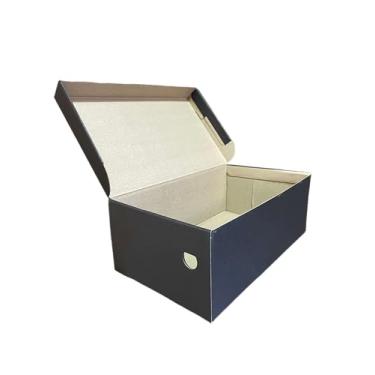 Imagem de 10 Caixas de Papelão Para Sapato Preta 33x19x12cm