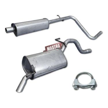 Imagem de Kit Escapamento Abafador + Traseiro Palio 1.0 Fire 2009 2017 - ScapJá