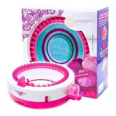 Imagem de Tear De Manivela Máquina De Fazer Tricô 40 Agulhas Gorro Meia Cachecol