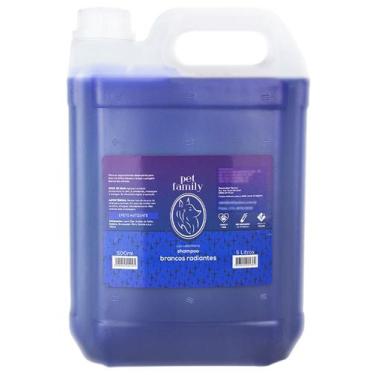 Imagem de Shampoo Pet Branqueador Para Cães E Gatos Profissional 5L - Pet Family