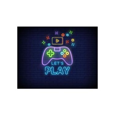 Imagem de Painel de Festa Horizontal 1,55 X 1,20 - Let's Play Video Game Efeito 