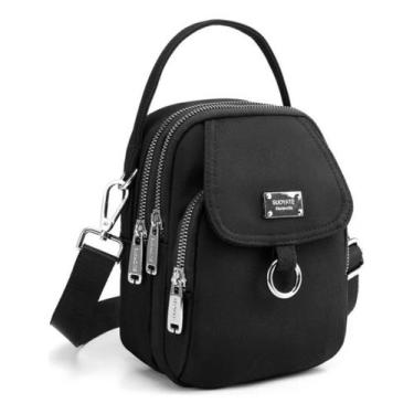 Imagem de Bolsa Transversal Pequena Passeio Shoulderbag Impermeavel - Alwy, Pret