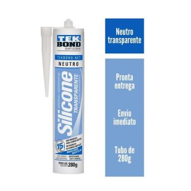 Imagem de Cola Silicone Transparente Neutro Tekbond Antifungo 280g - Tek Bond