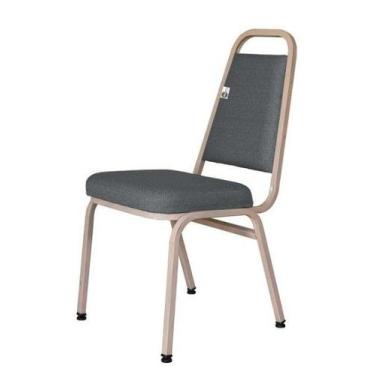 Imagem de Cadeira Empilhável para Hotelaria Linha Hotel Jersey Cinza - Design Of