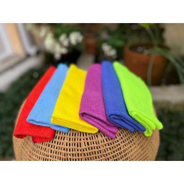 Imagem de Kit c/12 panos de Microfibra 33x53cm Limpeza Cores Sortidas - Loja Loj