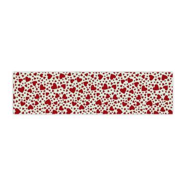Imagem de Trilho Caminho de Mesa Dia dos Namorados Romântico - MUMUDECOR, CORAÇA