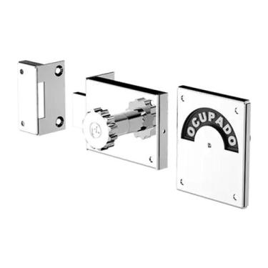 Imagem de Fechadura Livre Ocupado Resistente Soprano, Cromado