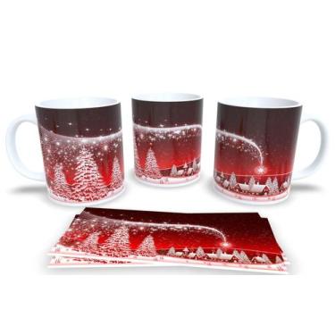 Imagem de Canecas de Porcelana Personalizadas Arvore de Natal - Estampa Sublimad