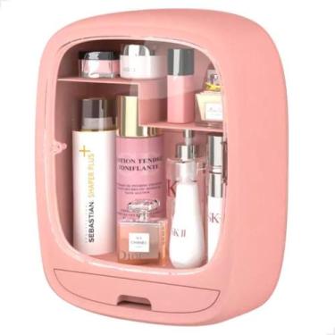 Imagem de Organizador Caixa Maquiagem Cosméticos Para Parede - LORBEN, Rosa
