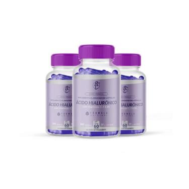 Imagem de Kit 3 Frascos Ácido Hialurônico + Colágeno Hidrolisado Rejuvenescedor 