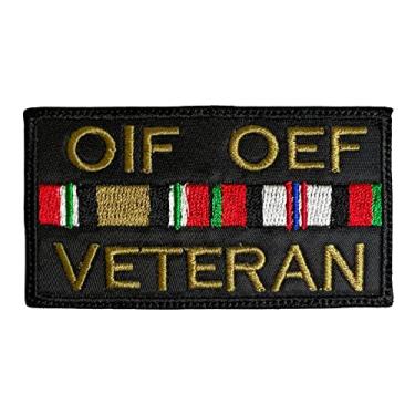 Imagem de Patch de veterano OIF OEF - Engraçado tático militar moral bordado com gancho de fixação
