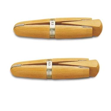 Imagem de Novo conjunto de 2 joalheiras de madeira com grampo de anel de madeira de couro cunha mandíbulas ferramentas de mão conjunto de pedra gravura ferramenta de reparo de joias