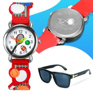 Imagem de Kit Relogio Infantil digital bracelete envio 24h +oculos - Orizom