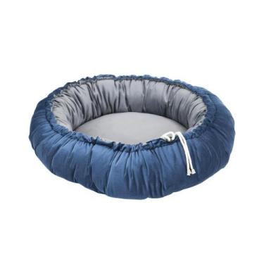 Imagem de Cama Pet Smart Cinza/Azul 50x50x20cm - Castor