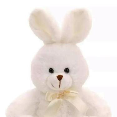 Imagem de Coelho Da Páscoa De Pelúcia Com Laço no Pescoço - CROMUS