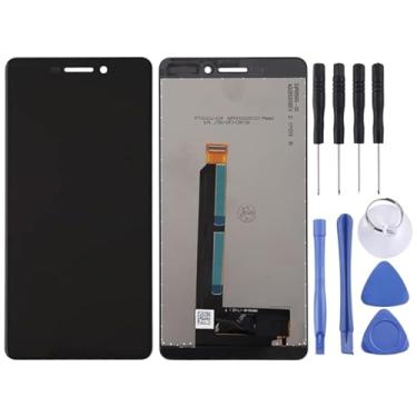 Imagem de Substituição da tela móvel Tela TFT LCD para Nokia 6 2018/6.1 SCTA-1043 TA-1045 TA-1050 TA-1054 TA-1068 com o Digitalizer Full Monty (preto) Ecrã LCD