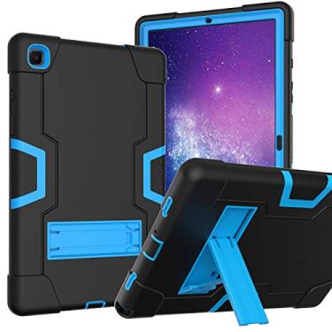 Imagem de Meifei Capa Protetora para Samsung Galaxy Tab A7 10.4 2022 e 2020, Fina, Resistente, de Silicone Macio, de Alto Impacto, para Galaxy Tab A7 10,4" 2022 e 2020(Sm-T500/T505/T507/T509) Preta/Azul