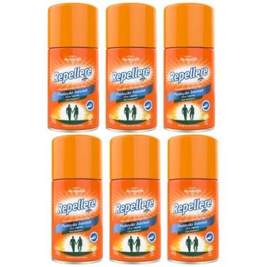 Imagem de Kit 6 Repelente Insetos Aerossol 150Ml Repellere - My Health