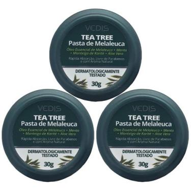 Imagem de Kit 3 Pasta De Melaleuca Tea Tree Antisséptico 30G - Vedis
