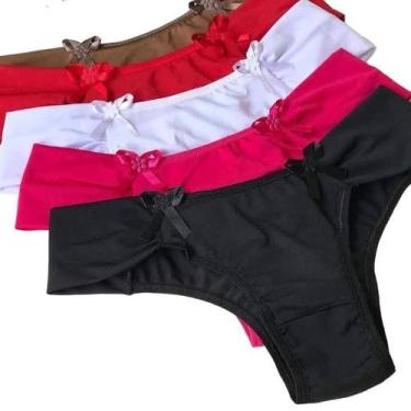 Imagem de Kit 6 calcinhas plus size asa delta conforto tanga atacado - AGYLA, M,